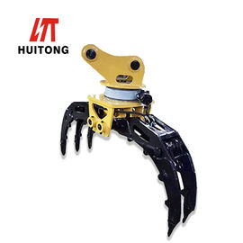 جودة  7-70 Ton Excavator Rotating Grapple , Rotating Wood Grab High Durability مصنع