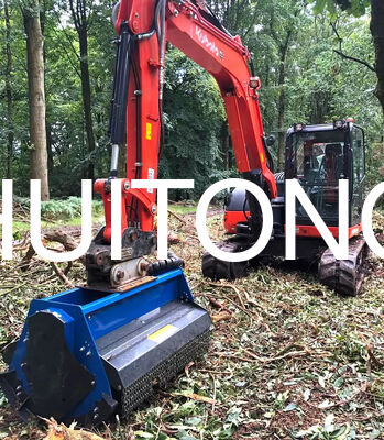جزازة مروحية للحفارات PC200/CAT320 بعرض 1.8 متر للقص القياسي/ظروف القص الخشن/الأرض الناعمة/التضاريس المعقدة/إدارة أرض البساتين والكروم