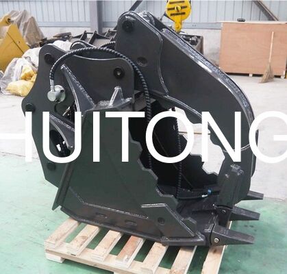 حفار دلو دلو Q355 NM400 حفر 12 طن CAT12 PC120 لمعالجة نفايات الحجر الخشبي