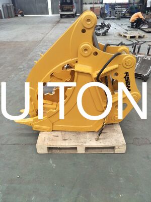 حفار دلو دلو Q355 NM400 حفر 12 طن CAT12 PC120 لمعالجة نفايات الحجر الخشبي