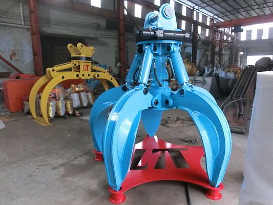 High quality excavator grab bucket 5-9 tons excavator hydraulic rotary grab bucket orange peel grab excavator hydraulic grab bucket