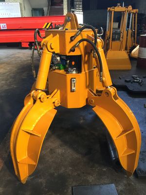 Huitong مخصص حفارة برتقالي قشرة انتزاع لحفارات 10-16 طن معدات مناولة الخردة/النفايات معتمدة من CE