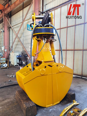 Customize Excavator Hydraulic Clamshell Bucket 1m³ 17-20T Excavator PC200 SK200 for Dredging River Cleaning Earthmoving Work
