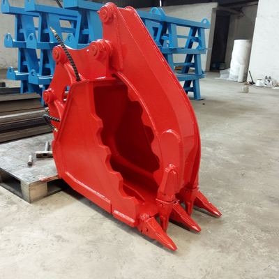 Q355 NM400 Excavator Thumb Bucket 20 Ton Excavator PC200 SY200 XE200 CLG920 ZX200 SK200 EC210 DH215 for Log Stone Construction Waste Handling