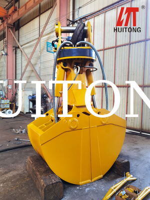 Hydraulic Clamshell Bucket 1.0m³ for 17 to 20 Ton Excavators Deep Trenching Excavation and Material Handling