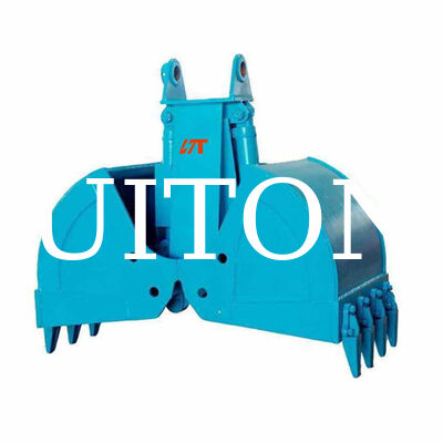 توريد المصنع حفار هيدروليكي دلو قاشط HUITONG جودة عالية مادة Q355B 6-10 طن 0.6 متر لإعادة تداول المواد / حفر الأساسات / تحميل وتفريغ عنابر السفن