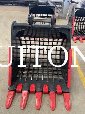 جرافة هيكلية لـ PC250/CAT325 بسعة 1.2 متر مكعب لتسوية الحصى/فرز المواد والفحص/فصل الصخور عن التربة السطحية