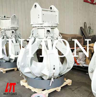 Custom Excavator Hydraulic Grapple Bucket Orange Peel Grab 12ton with Rotating Function for Industrial Scrap Handling