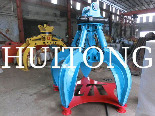 Heavy Duty Hydraulic Rotating 1900mm Grab Bucket for 17Ton Excavators Scrap Steel Stone and Waste Loading