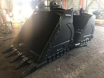 الصفراء Hardox450 حفار دلو صخرة مع أسنان قوة و 700-1000kg الوزن