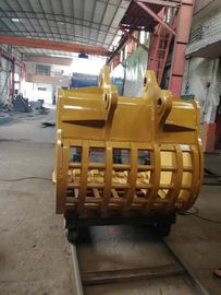 الحفرة الثقيلة قنينة الهيكل العظمي Q355B Hardox450/500/550 أصفر/أسود 0.2-2.8 متر مكعب