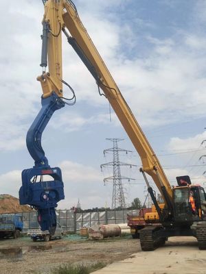 ذراع خوازيق معززة للخدمة الشاقة تناسب حفارة 20-27 طن PC200 EX230 لأساسات الأساسات الشمسية وأعمال خوازيق البناء