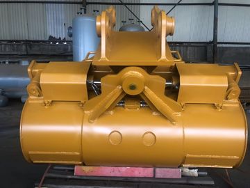 دلو منحني من الفولاذ قابلة للتخصيص للحفر الأحمر / الأصفر 800-1500mm فتح