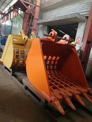 حفرة غابات جرافينغ سيفينغ دلو Hardox450 الصفراء / الأسود 0.2-2.8 متر مكعب