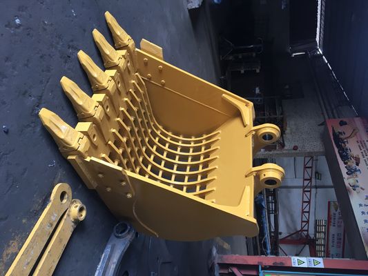دلو الهيكل العظمي للحفارة المخصصة 31-35ton Excavator 1.5m³ PC350 EX350 لأعمال فحص الصخور الحفارة