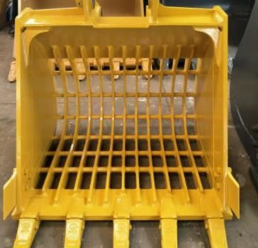 دلو هيكل الحفر الأصفر / الأسود لتنظيف الحفر والجصف مع Hardox450/500 Q355B