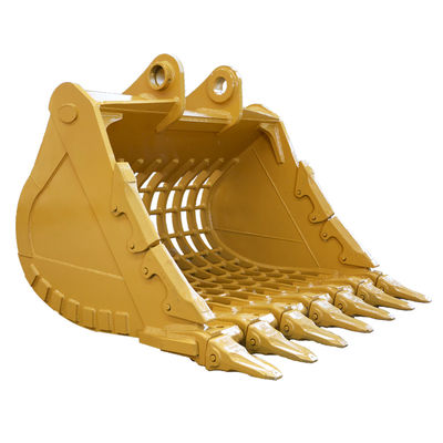 دلو هيكل الحفر الأصفر / الأسود لتنظيف الحفر والجصف مع Hardox450/500 Q355B