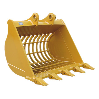 حفرة 5 طن مناسبة Q355/NM400/HARDOX 450 دلو الهيكل العظمي لحفرة ميني بوبكات 0.2M3 دلو غربلة كبيرة السعة