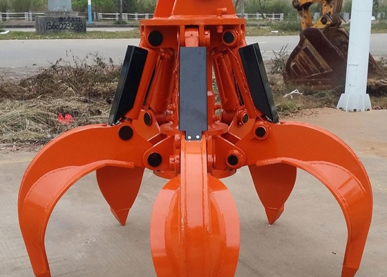 هيتاشي EX200 Excavator الهيدروليكية قشر البرتقال المسكة للبناء