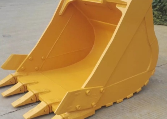 0.25-1.4cbm سعة 220-1150kg دلو الحفر الأسود الأصفر اللون