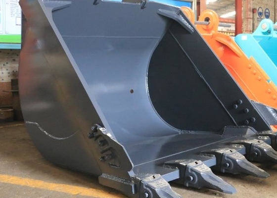دلو الحفر الثقيل الأسود / الأصفر مع سعة 0.25-1.4cbm و 220-1150kg الوزن