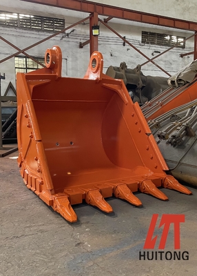 دلو الحفار ذو الأسنان الحادة مع المتانة Q355B NM400 Hardox500 0.25-4.3cbm سعة