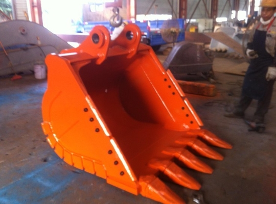 دلو الحفار ذو الأسنان الحادة مع المتانة Q355B NM400 Hardox500 0.25-4.3cbm سعة