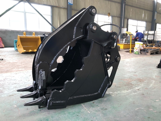 حفار هيدروليكي إبهام دلو 3-100 طن القدرة على الاحتفاظ Q355B Hardox450 الخشب Grabber