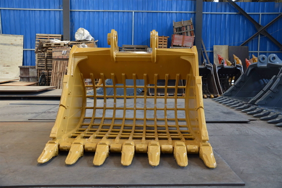 حفرة 5 طن مناسبة Q355/NM400/HARDOX 450 دلو الهيكل العظمي لحفرة ميني بوبكات 0.2M3 دلو غربلة كبيرة السعة