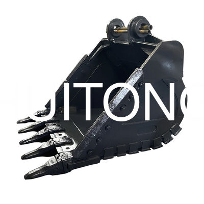 دلو للخدمات الثقيلة لـ PC100 / CAT310 0.4cbm مع هيكل مقوي / مقاوم للارتداء / متوسط الخدمة / عمليات الصخر