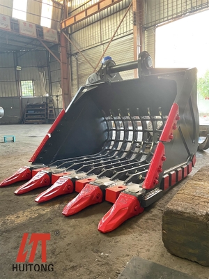 100 * 100 Gap JCB Excavator Skeleton Bucket تحميل أو تفريغ الرمال