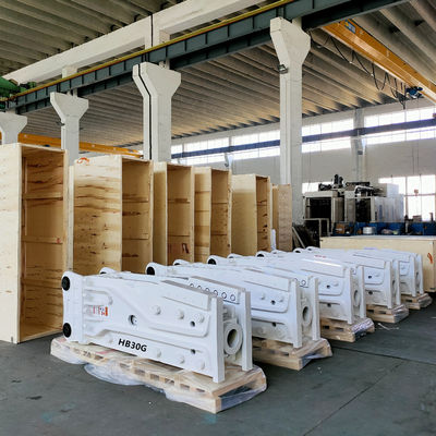 مطرقة هيدروليكية من النوع العلوي متوفرة من OEM للحفارات ذات 6-8 طن إصلاح الطرق PC60 وحفر الأساسات