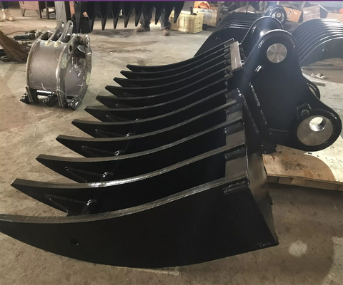 6 10 20 طن الحفرة المصغرة الصفحة راك دلو جذور راك Grabber للحفرة Ex200 ZX210