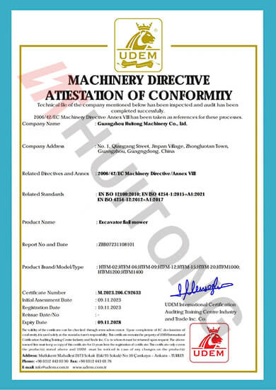 الصين Guangzhou Huitong Machinery Co., Ltd. الشهادات